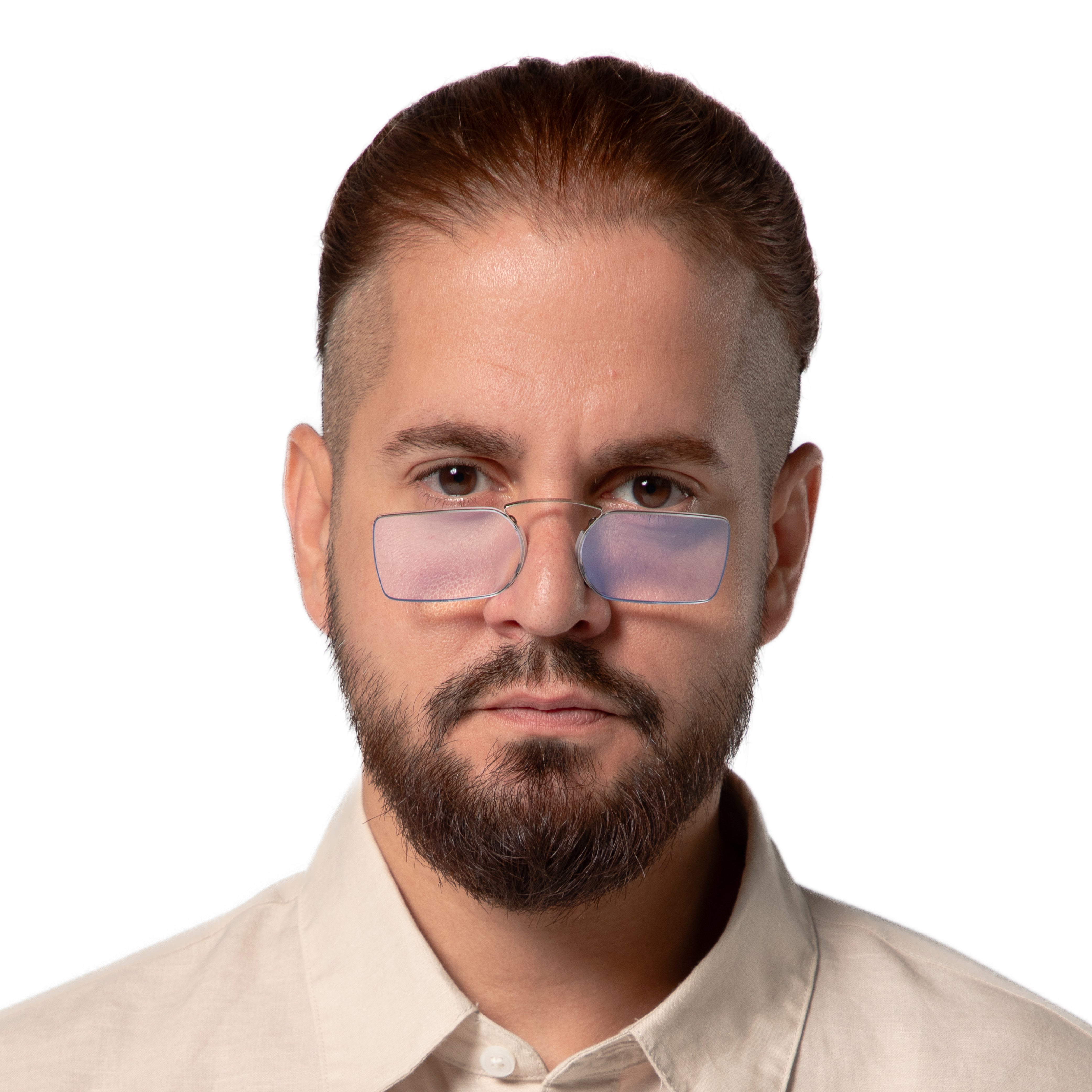 Hermitage Square armless glasses