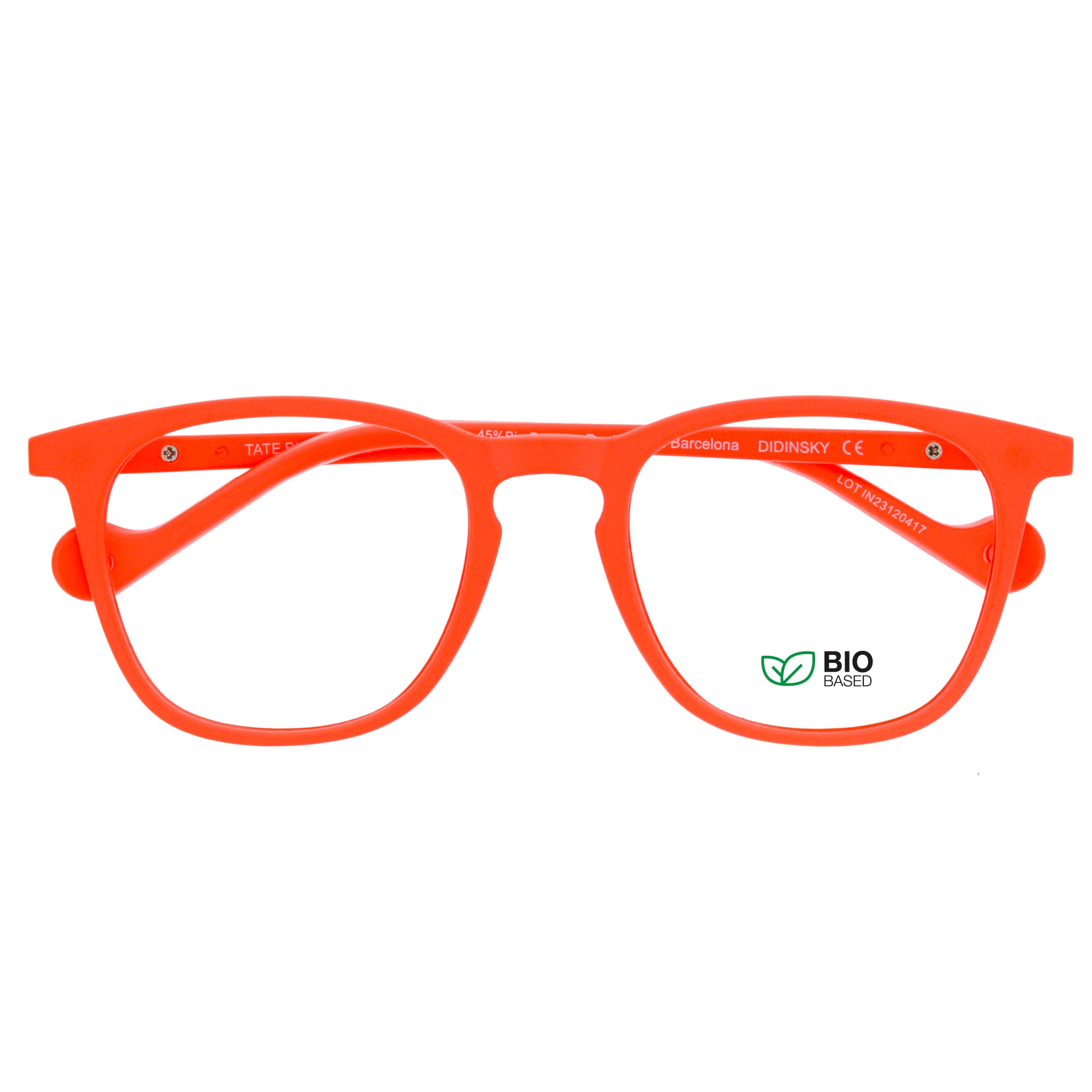 Tate Orange Glasses