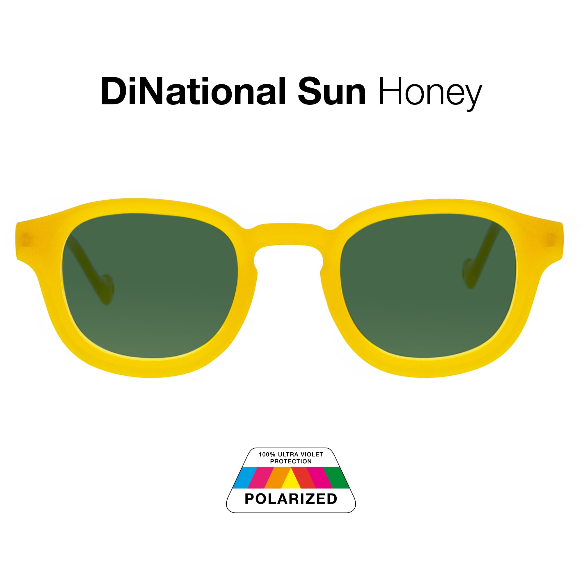 DiNational Sun Honey Glasses
