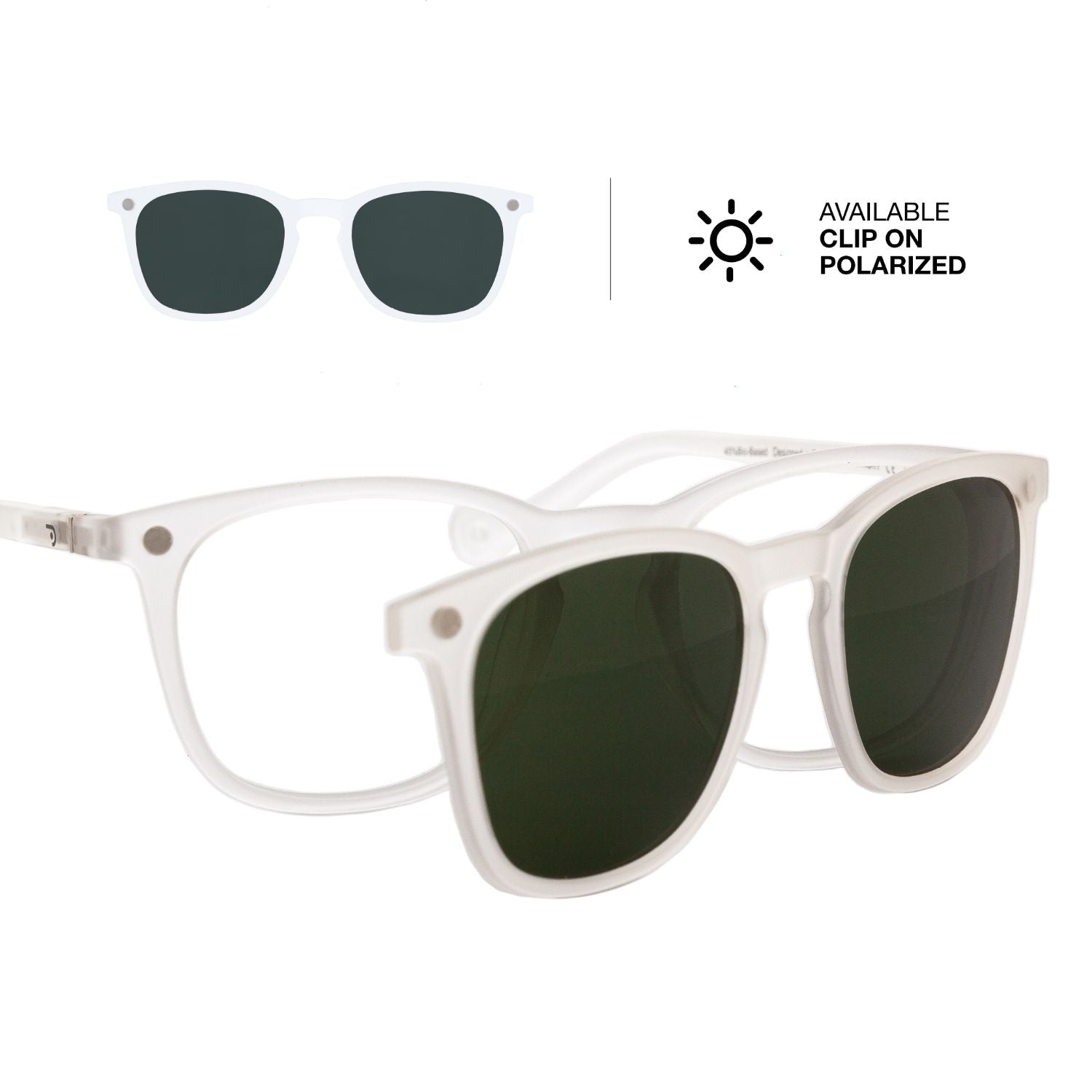 Clip On Polarized Tate Smoke