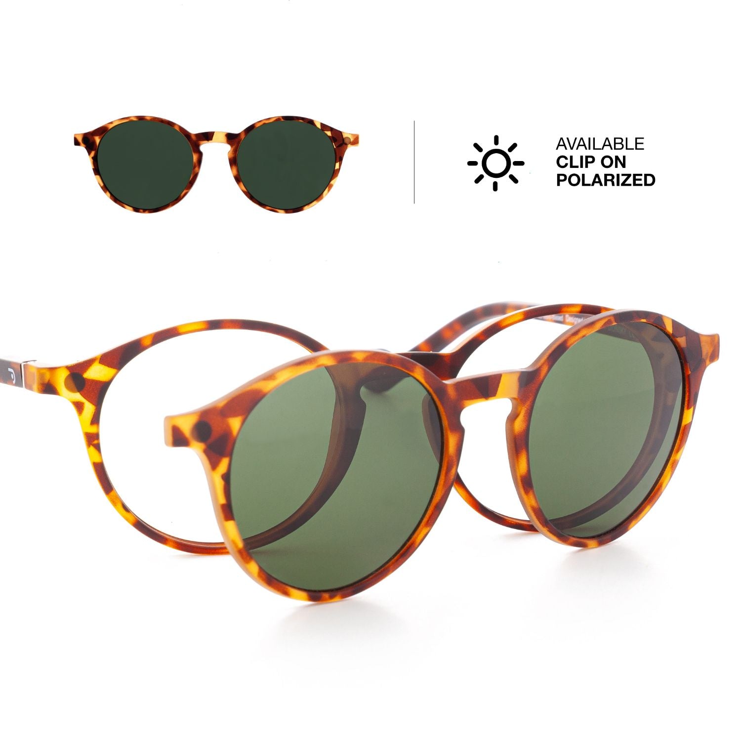 Uffizi Clip Solar Gafa Polarized Havana