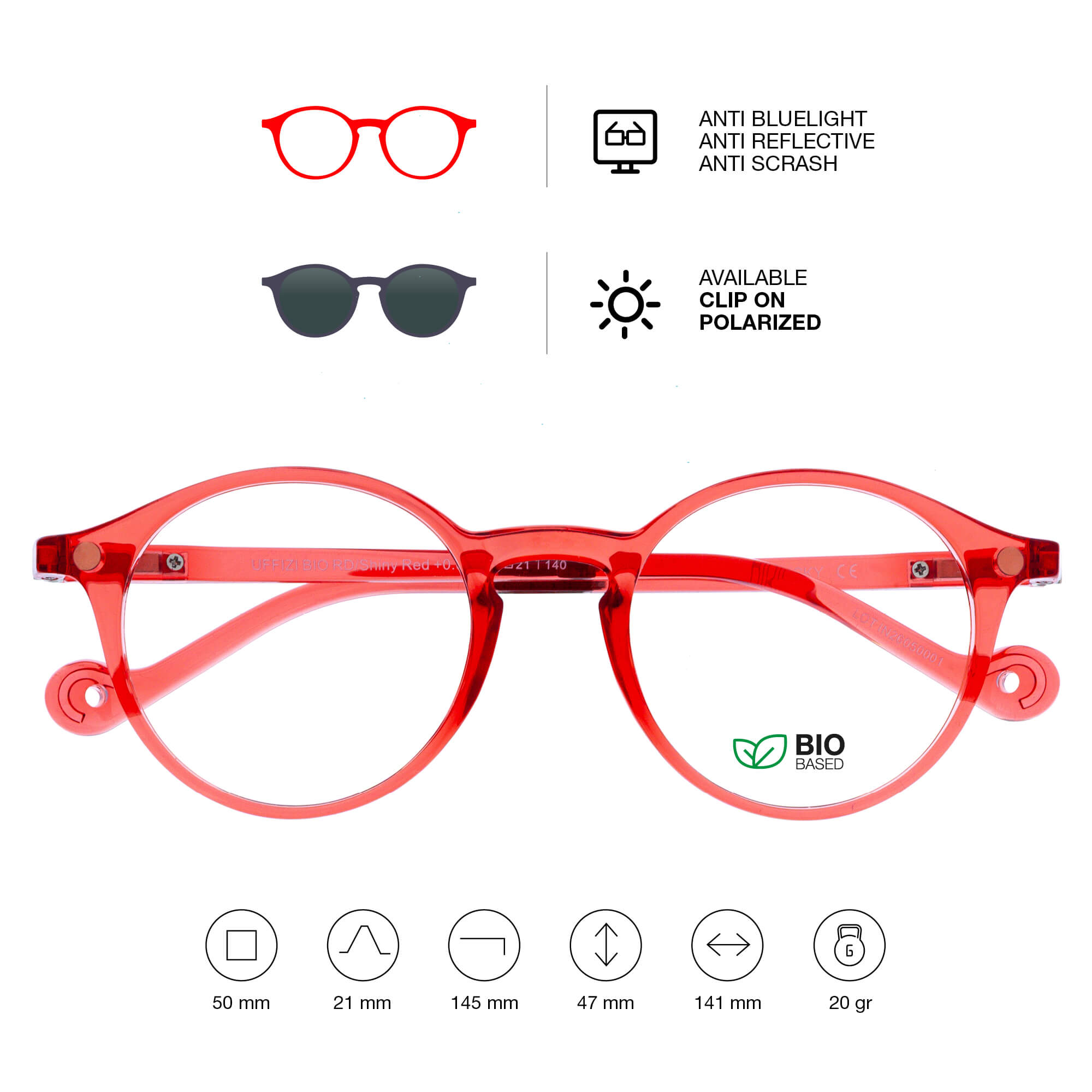 Lunettes de lecture Uffizi BIO