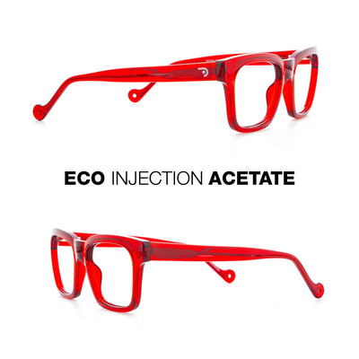 DiBritish Red Glasses